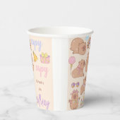 Capy capy birthday  pappbecher (Rechts)