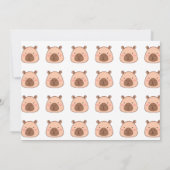 Capy capy capybara birthday invitation einladung (Rückseite)