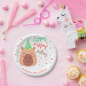 Capy capy capybara birthday pappteller (Party)