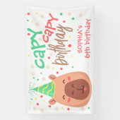 Capy capy Capybara Geburtstag Banner (Vertikal)