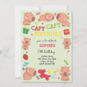 Capy capy Capybara Geburtstag Einladung (Vorderseite)