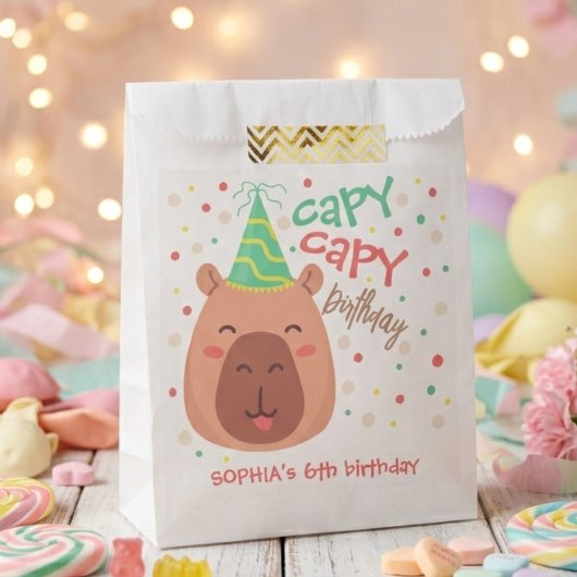 Capy capy Capybara Geburtstag Geschenktütchen