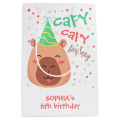 Capy capy Capybara Geburtstag Mittlere Geschenktüte (Vorderseite)