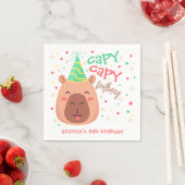 Capy capy Capybara Geburtstag Serviette (Beispiel)