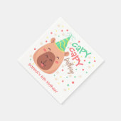 Capy capy Capybara Geburtstag Serviette (Ecke)