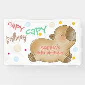 Capy Capybara Geburtstag Banner (Horizontal)