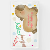 Capy Capybara Geburtstag Banner (Vertikal)