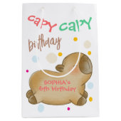 Capy-Capybara-Geburtstag Mittlere Geschenktüte (Vorderseite)