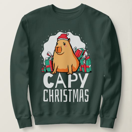 Capy Christmas Capybara Sweatshirt (Design vorne)