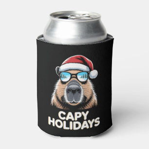 Capy Ferien Weihnachten Capybara Sonnenbrille Weih Dosenkühler
