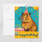 Capy Geburtstag Postkarte (Vorne/Hinten)