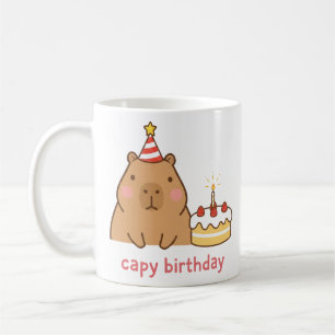 Capy Geburtstag Süße Capybara-Party Kaffeetasse