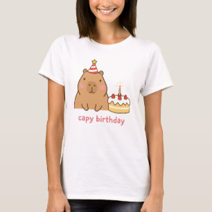 Capy Geburtstag Süße Capybara-Party T-Shirt