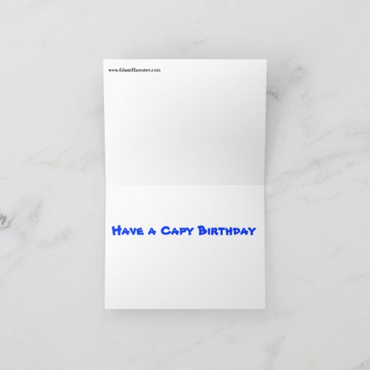 Capy Geburtstag von Caplin Rous Karte (Innenseite)