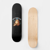 Capy Hanukkah Funny Jewish Capybara Hanukkah Gesch Skateboard (Vorderseite)