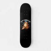 Capy Hanukkah Funny Jewish Capybara Hanukkah Gesch Skateboard (Vorne)