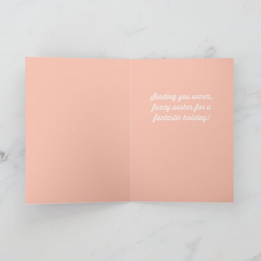 Capy Holidays Capybara Weihnachtskarte Karte (Innenseite)