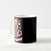 Capy Holidays Cute Capybara Christmas Santa Hat  Kaffeetasse (Vorderseite Links)