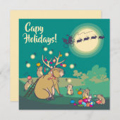 Capy Holidays! Feiertagskarte (Vorne/Hinten)