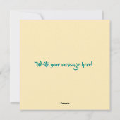 Capy Holidays! Feiertagskarte (Rückseite)