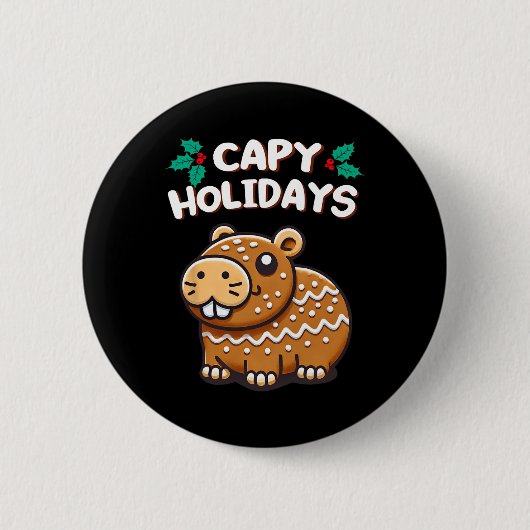Capy Holidays Weihnachtsgebäck Lebkuchen Button (Vorderseite)