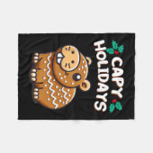 Capy Holidays Weihnachtsgebäck Lebkuchen Fleecedecke (Vorderseite (Horizontal))