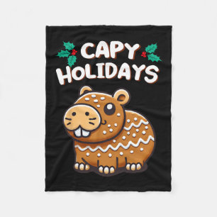 Capy Holidays Weihnachtsgebäck Lebkuchen Fleecedecke