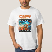 Capy in Space - Cooler Capybara T - Shirt Design (Vorderseite)