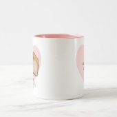 Capy Mother Day Niedlich Capybara Baby & Mama Cust Zweifarbige Tasse (Mittel)