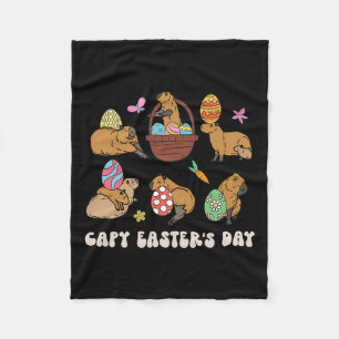 Capy Oaster Day Capybara Jagd Eier Spaß Fleecedecke