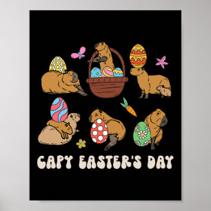 Capy Oaster Day Capybara Jagd Eier Spaß Poster
