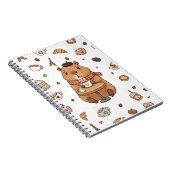 Capy-Paris: A Cozy Sip of Calm Notizblock (Rechte Seite)