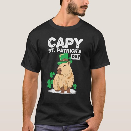 Capy St Patrick's Day Capybaras Capybara   1 T-Shirt (Vorderseite)