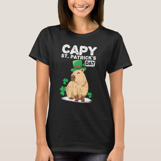 Capy St Patrick's Day Capybaras Capybara   1 T-Shirt (Vorderseite)