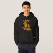 Capy Team Capybara Rodent Capybaras Animal Hoodie (Vorne ganz)