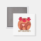 Capy Valentine Magnet (Vorderseite/Rückseite)