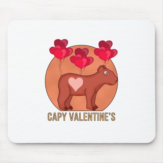 Capy Valentine Mousepad (Vorne)