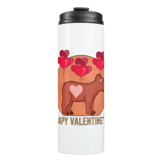 Capy Valentine Thermosbecher (Vorderseite)
