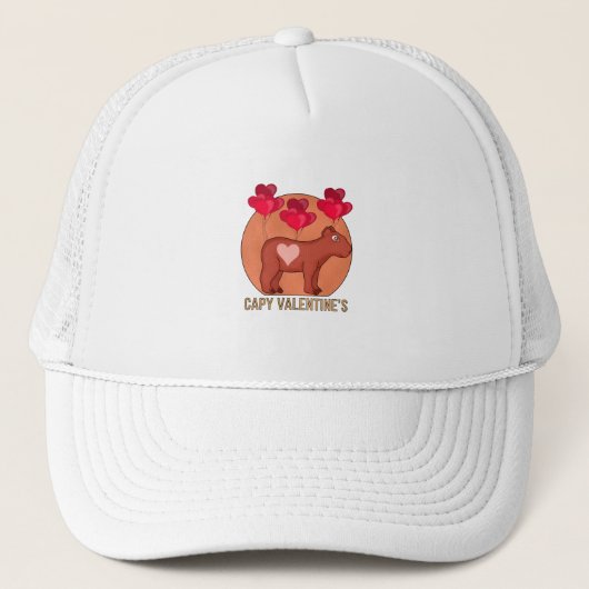 Capy Valentine Truckerkappe (Vorderseite)