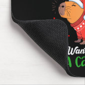 Capy Weihnachten Süße Capybara Weihnachtsbaum Pjs  Mousepad (Ecke)