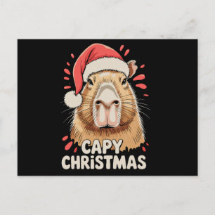Capy Weihnachten Xmas Santa Hut Capybara Nagetier