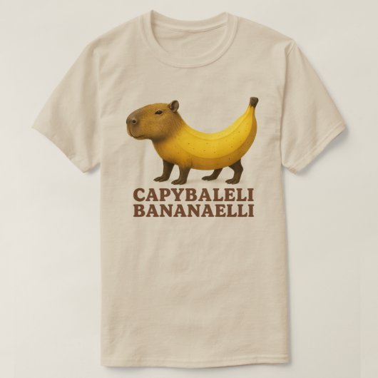 Capybaleli Bananaelli - Italienisch Brainrot Banan T-Shirt (Design vorne)