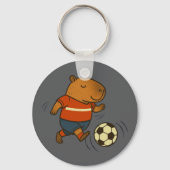 Capyball Champion: Die Sporty Capybara Schlüsselanhänger (Rückseite)