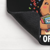 Capybara 100. Schultag Süße Capy-Tiere Mousepad (Ecke)