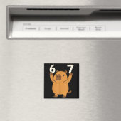 Capybara 67 Meme Six Seven Funny  Magnet (In Situ (Geschirrspüler))