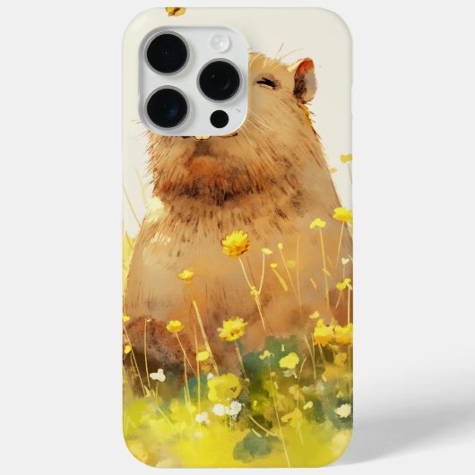 Capybara-Albernes Lächeln Case-Mate iPhone Hülle (Rückseite)