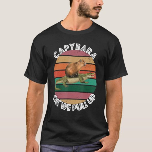 Capybara Alligator Meme Ok wir holen auf T-Shirt (Vorderseite)