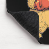 Capybara als Boxer-Funny Boxing verkleidet Mousepad (Ecke)