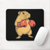 Capybara als Boxer-Funny Boxing verkleidet Mousepad (Mit Mouse)
