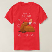 Capybara-Anatomie 2 T-Shirt (Design vorne)